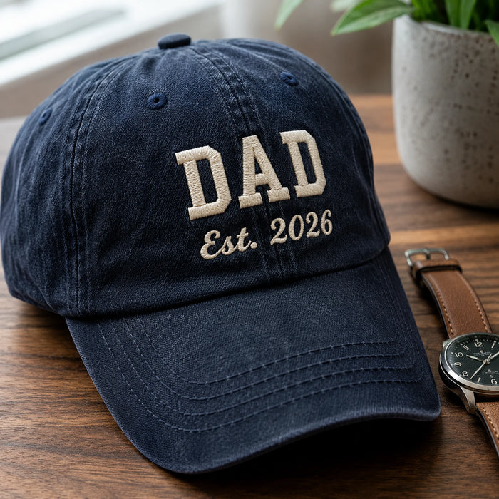 Custom Text Wash Cap — Two Lines, Any Words