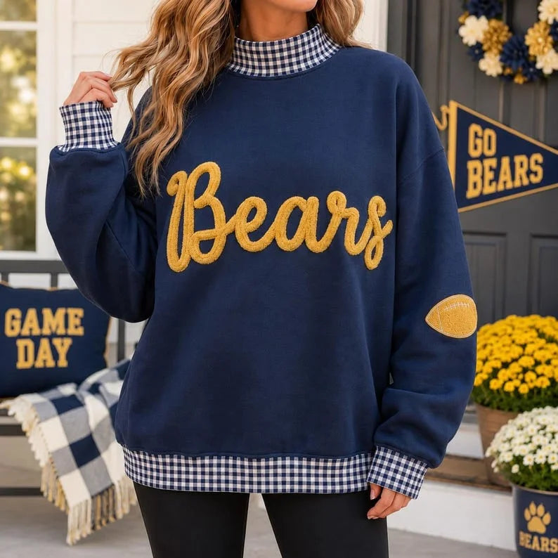 Game Day Script Mockneck — Raised Chenille, Your Word