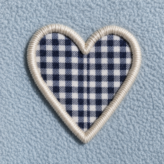 Gingham appliqué
