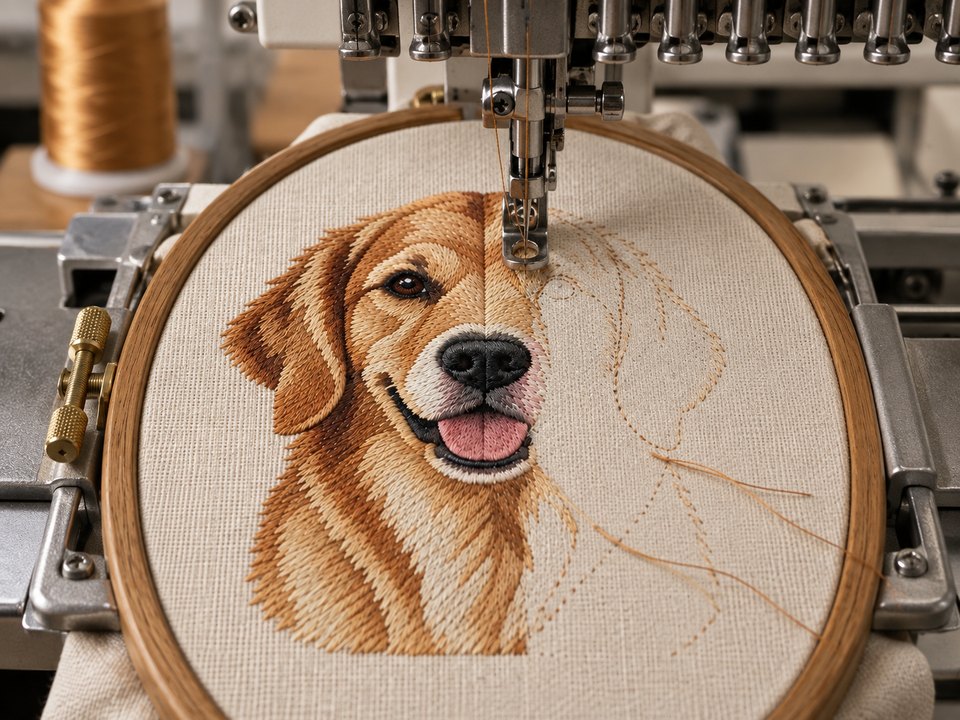 We stitch it, in our workshop